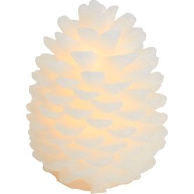 Clara LED koglelys, 1 stk, Hvid, Ø 14 x H 20 cm