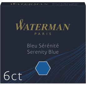 Waterman INT Refill L Reservoarpenna Blå | 6 st