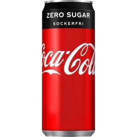 Coca-Cola Zero läsk | Burk | 33 cl