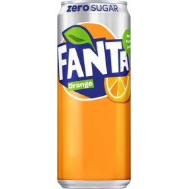 Fanta Zero Orange läsk | Burk | 33 cl