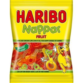 Haribo Fruktnappar, godispåse, 80g