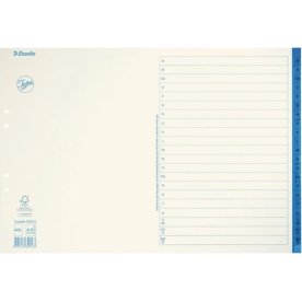 Pappersregister JOPA A3L A-Ö vit/blå