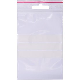 Lynlåspose med skrivefelt 80x120mm, 1000stk