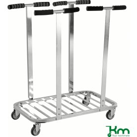 Avfallsvagn 2 x 125 liter, 75 kg