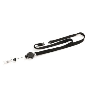 Nyckelband med jojo Durable 15 mm Svart