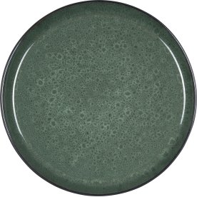 Bitz Gastro tallrik svart/grön, Ø 21 cm