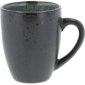 Bitz Gastro mugg med handtag svart/grön, 30 cl
