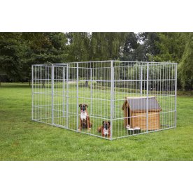 Hundgård stor modell | 9 sidomoduler + dörrmodul