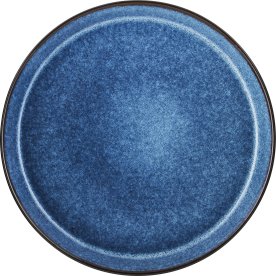 Bitz Gastro tallrik svart/blå, Ø 27 cm