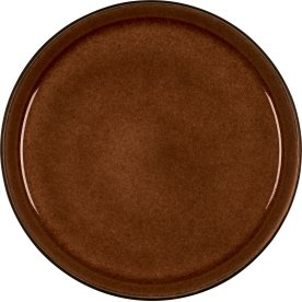 Bitz Gastro tallrik svart/amber, Ø 21 cm