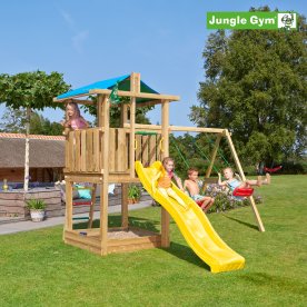 Jungle Gym Hut 2.1 lektorn, gungor och rutschkana