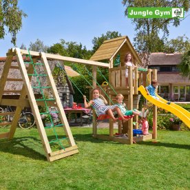 Jungle Gym Cubby lektorn/klättring+gul rutschkana