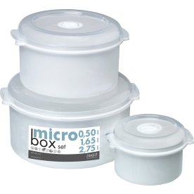 Mikrobox set 3 st | 0,5 l | 1,65 l | 2,75 l