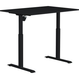 Sun-Flex II höj/sänkbart bord, 120x80, svart/svart