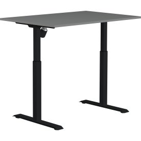 Sun-Flex II höj/sänkbart bord/120x80/Antracit/svar