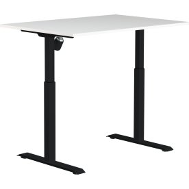 Sun-Flex II höj-/sänkbart bord, 120x80, vit/svart