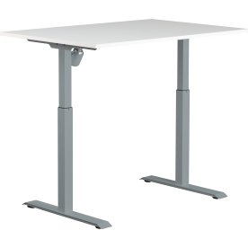 Sun-Flex II höj- & sänkbart bord, 120x80, Vit/grå