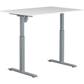 Sun-Flex II höj-/sänkbart bord, 120x80, vit/grå