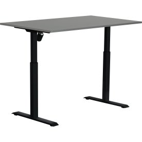Sun-Flex II höj/sänkbart bord/140x80/Antracit/svar