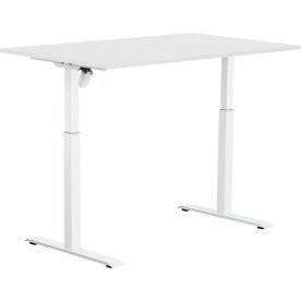 Sun-Flex II höj-/sänkbart bord, 140x80, Vit/vit