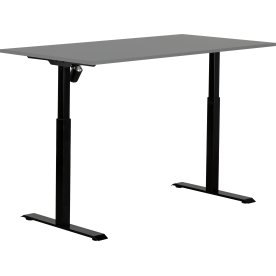 Sun-Flex II höj-/sänk bord, 151x80, antracit/svart