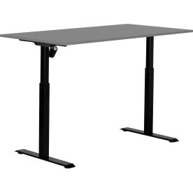 Sun-Flex II höj/sänkbart bord/151x80/Antracit/svar