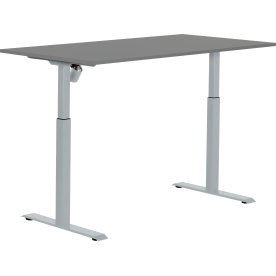 Sun-Flex II höj/sänkbart bord/151x80, Antracit/grå