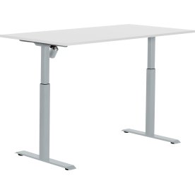 Sun-Flex II höj-/sänkbart bord, 151x80, Vit/grå