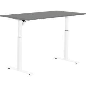 Sun-Flex II höj-/sänkbart bord/151x80/Antracit/vit