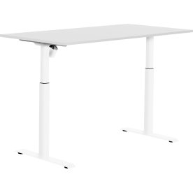 Sun-Flex II höj- & sänkbart bord, 151x80, vit/vit