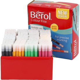Berol Colour tuschpennor | F | 12 färger | 288 st.