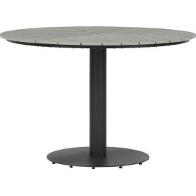 Hector Trädgårdsbord Ø113 cm, metall/nonwood, grå