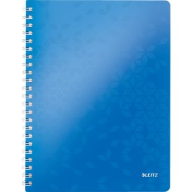 Leitz WOW Spiral linjerad A4-anteckningsbok, blå