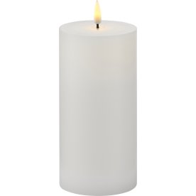Sille Exclusive LED Ljus, Ø7,5 x H15 cm, Vit