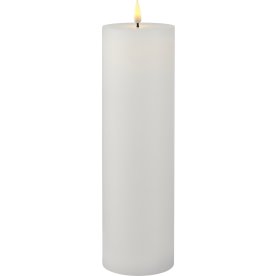 Sille Exclusive LED Ljus Ø7,5 x H25 cm, Vit