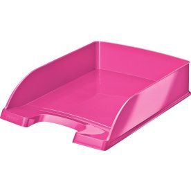 Leitz Wow brevkorg, rosa metallicfärg