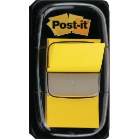 Post-it flikar, gul, 25 x 43 mm