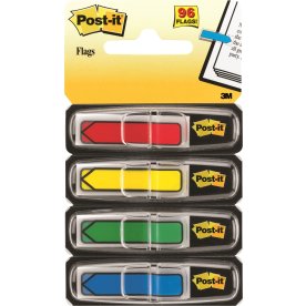 Post-it markeringspilar (4 färger) 12,5 x 43 mm