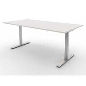Lunchrumsbord Square L160 cm Vit/Aluminium