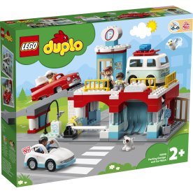 LEGO DUPLO Fordon 10948 Parkeringsgarage och biltv