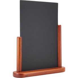 Securit Elegant Bordsskylt | A4 | Mahogny