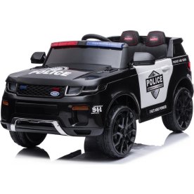 Eldriven Azeno polisbil SUV för barn, 12V, svart