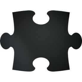 Securit Silhouette Puzzle Griffeltavla, 6 st