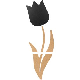Securit Tulip Griffel- och korktavla