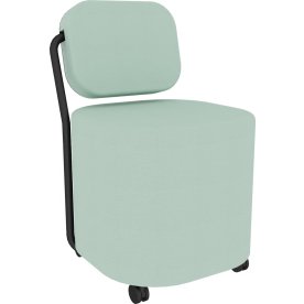 IQSeat loungestol med rygg som bord, mintgrön