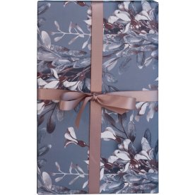 Presentpapper | Dubbelt | Blue Branch | 57x150 cm