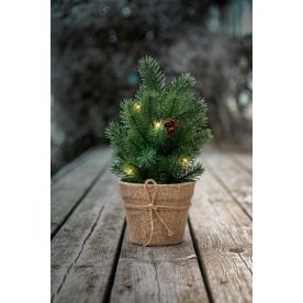 Julgran med Kruka, LED, H30 cm