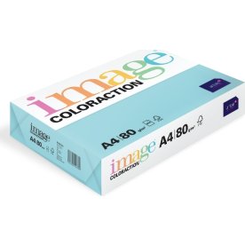 Image Coloraction A4, 80g, 500ark, laguneblå