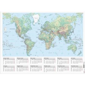 Väggblad med Världskarta
