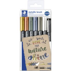 Staedtler Marker | Pensel+pigmentliner | 7 färger